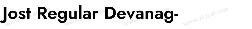 Jost Regular Devanag字体转换